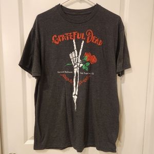 Ripple Junction Grateful Dead Men's Short Sleeve T-Shirt Skeleton & Roses